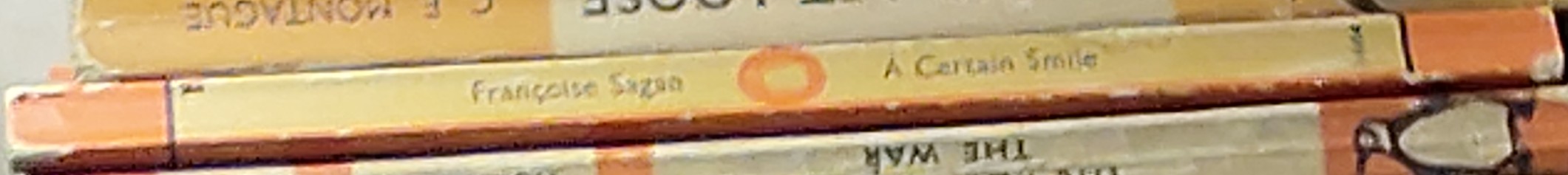 Francoise Sagan  A CERTAIN SMILE spine of book image