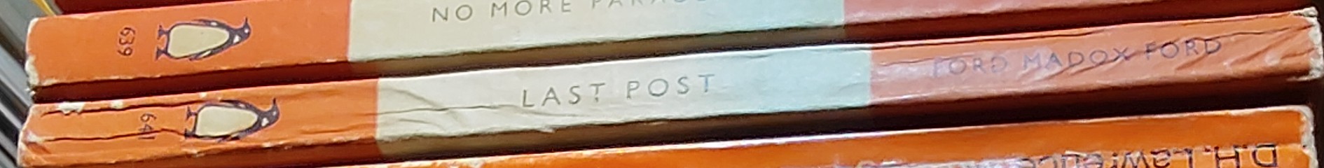 Ford Madox Ford  LAST POST spine of book image