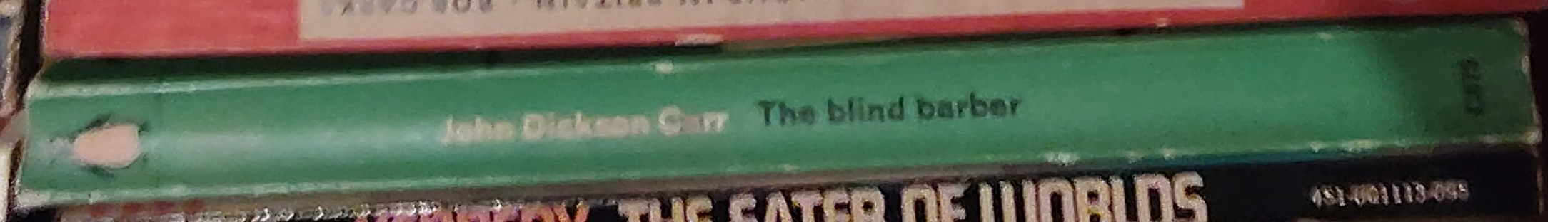 John Dickson Carr  THE BLIND BARBER spine of book image