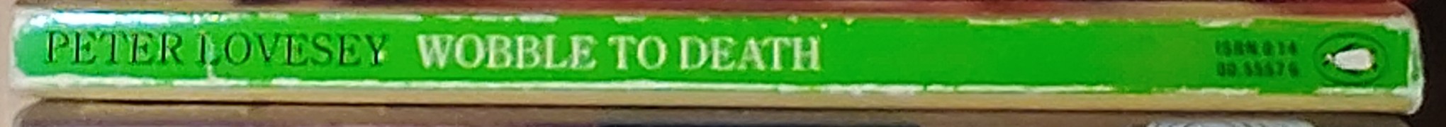 Peter Lovesey  WOBBLE TO DEATH (Granada TV) spine of book image