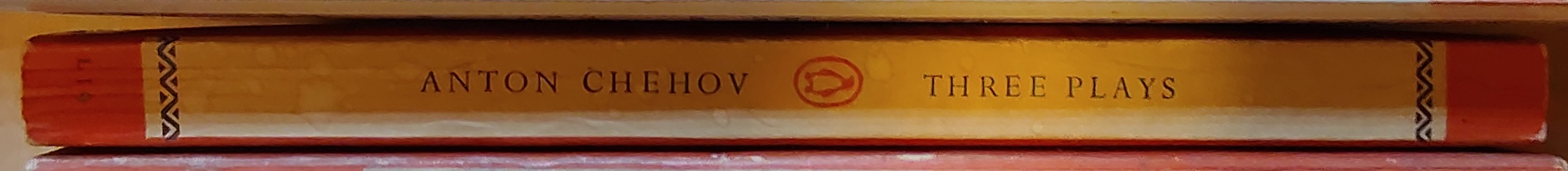 Anton Chekhov  THREE PLAYS: THE CHERRY ORCHARD/ THREE SISTERS/ IVANOV spine of book image