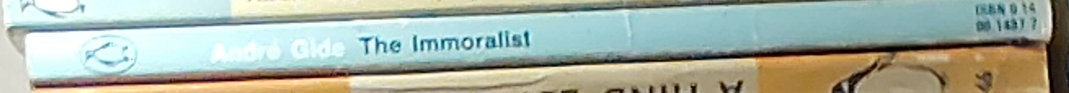 Andre Gide  THE IMMORALIST spine of book image