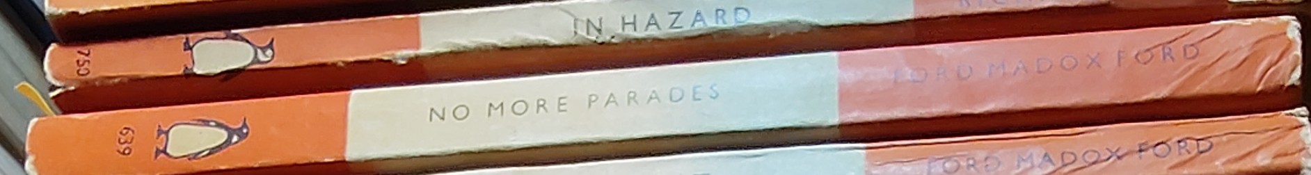 Ford Madox Ford  NO MORE PARADES spine of book image
