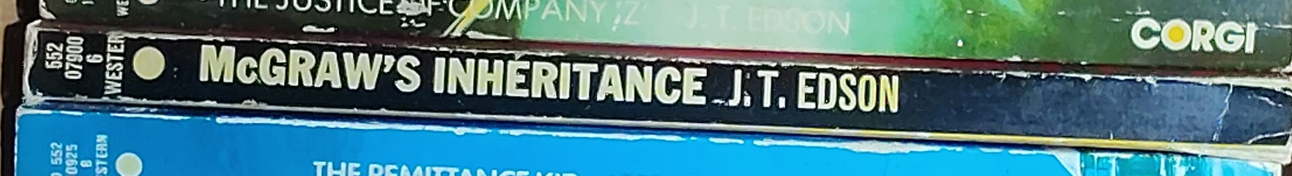 J.T. Edson  McGRAW'S INHERITANCE spine of book image