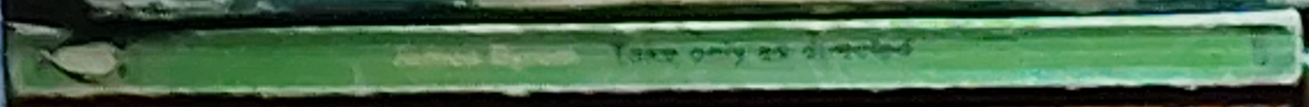 James Byrom  TAKE ONLY AS DIRECTED spine of book image