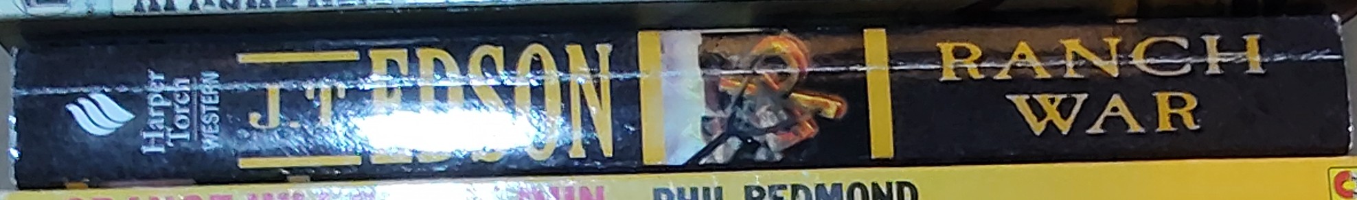 J.T. Edson  RANCH WAR spine of book image