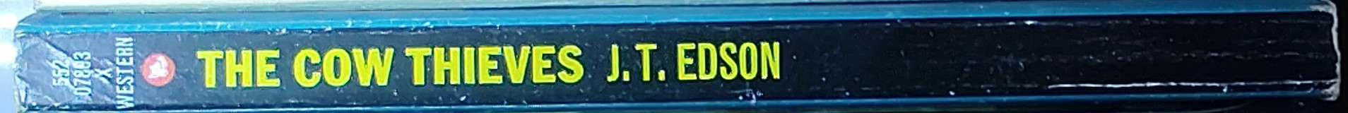 J.T. Edson  THE COW THIEVES spine of book image