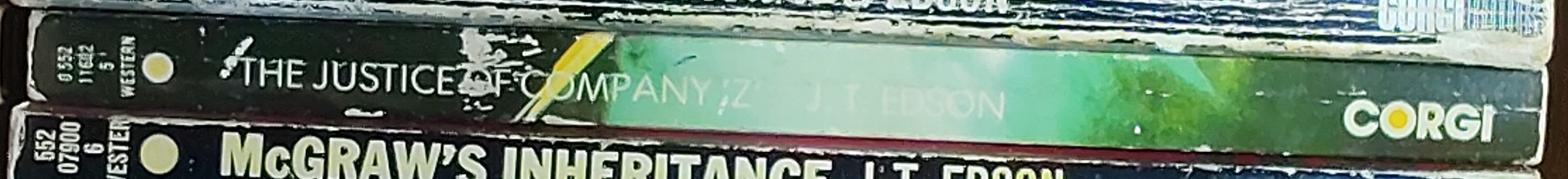 J.T. Edson  THE JUSTICE OF COMPANY 'Z' spine of book image