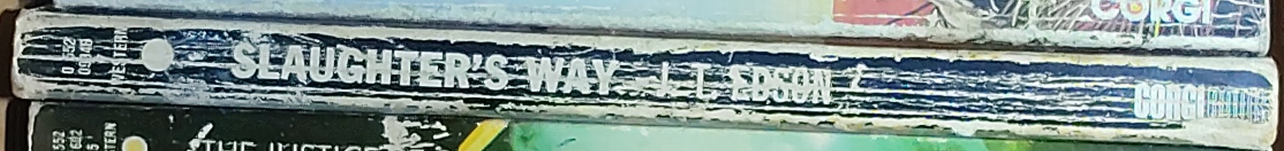 J.T. Edson  SLAUGHTER'S WAY spine of book image