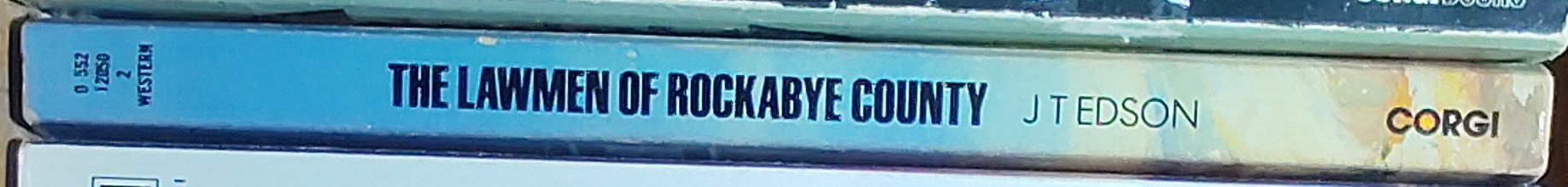 J.T. Edson  THE LAWMEN OF ROCKABYE COUNTY spine of book image