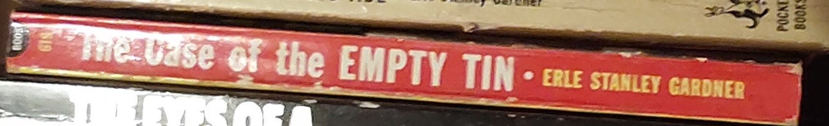 Erle Stanley Gardner  THE CASE OF THE EMPTY TIN spine of book image