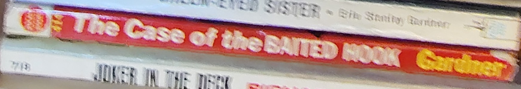 Erle Stanley Gardner  THE CASE OF THE BAITED HOOK spine of book image