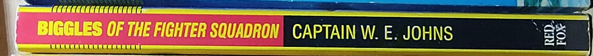 Captain W.E. Johns  BIGGLES OF THE FIGHTER SQUADRON spine of book image