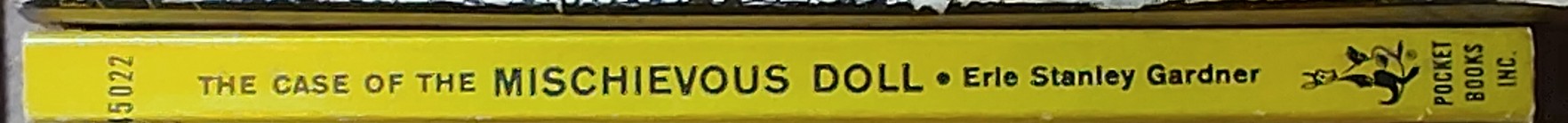 Erle Stanley Gardner  THE CASE OF THE MISCHIEVOUS DOLL spine of book image