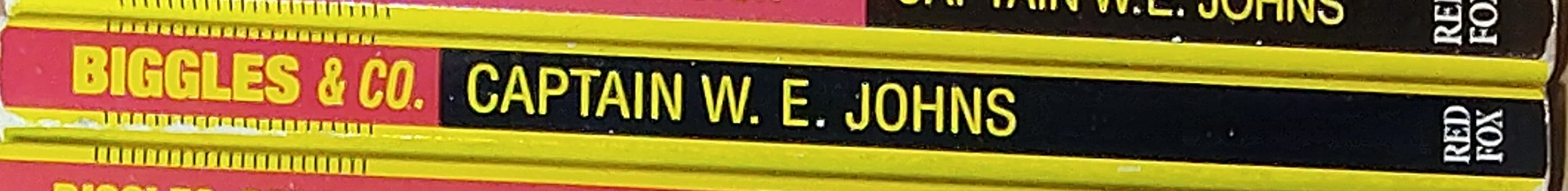 Captain W.E. Johns  BIGGLES & CO. spine of book image