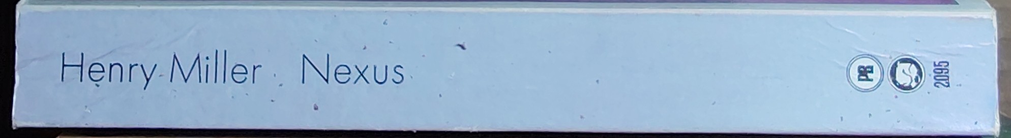 Henry Miller  NEXUS spine of book image