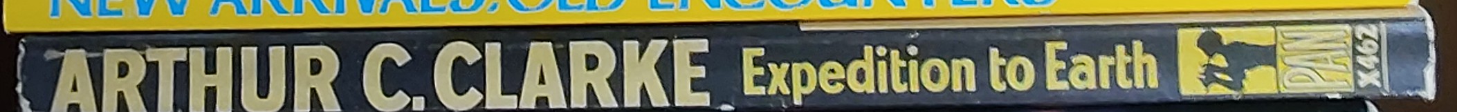 Arthur C. Clarke  EXPEDITION TO EARTH spine of book image