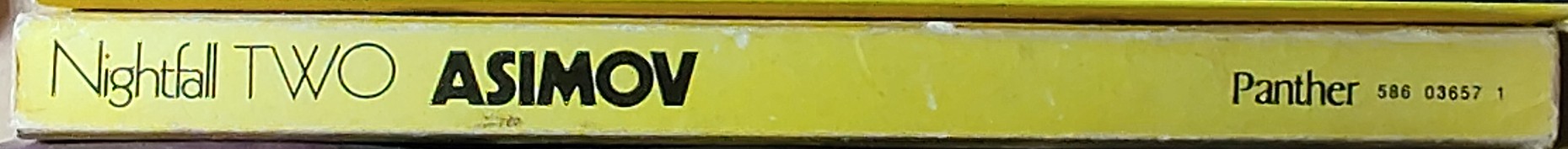 Isaac Asimov  NIGHTFALL TWO spine of book image