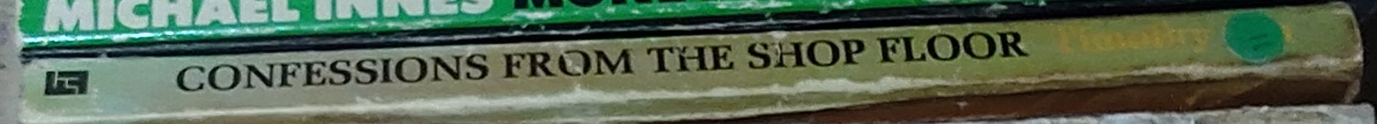 Timothy Lea  CONFESSIONS FROM THE SHOP FLOOR spine of book image