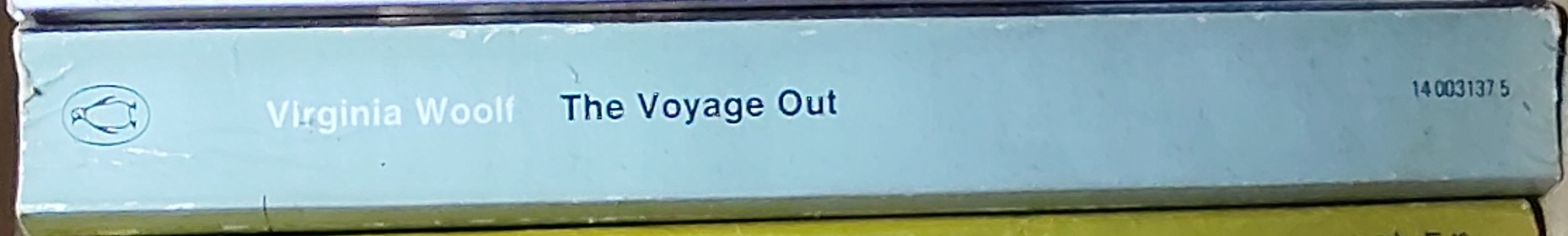 Virginia Woolf  THE VOYAGE OUT spine of book image