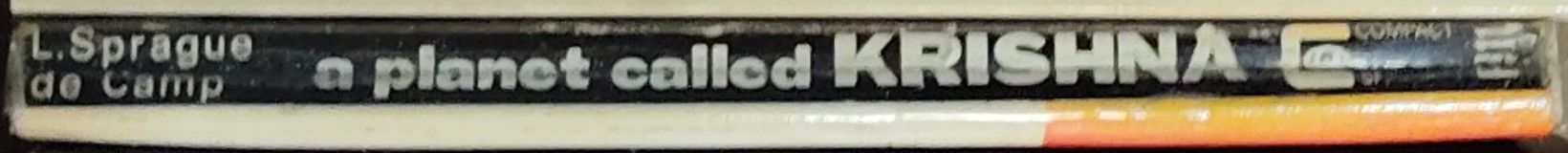 L.Sprague de Camp  A PLANET CALLED KRISHNA spine of book image