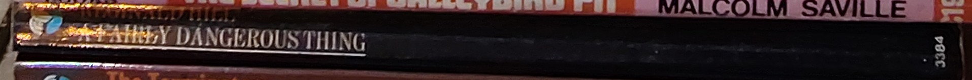 Reginald Hill  A FAIRLY DANGEROUS THING spine of book image