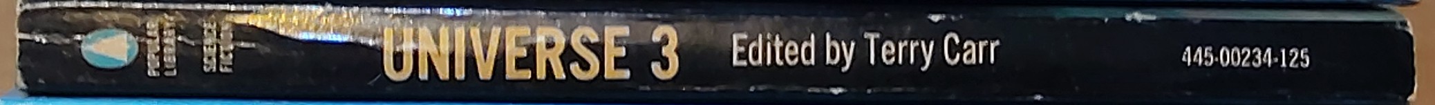 Terry Carr (edits) UNIVERSE 3 spine of book image