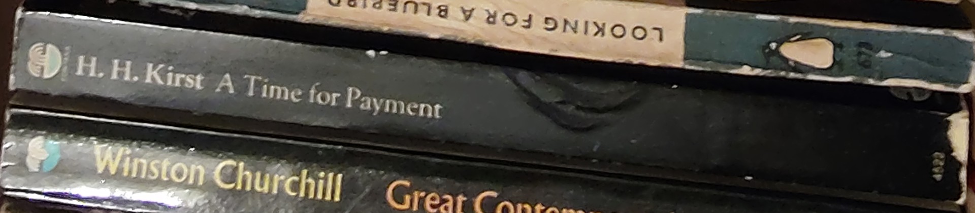 H.H. Kirst  A TIME FOR PAYMENT spine of book image