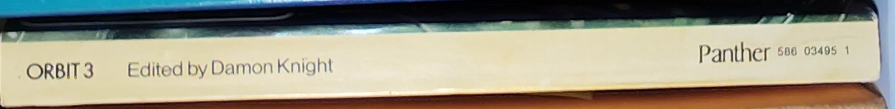 Damon Knight (edits) ORBIT 3 spine of book image