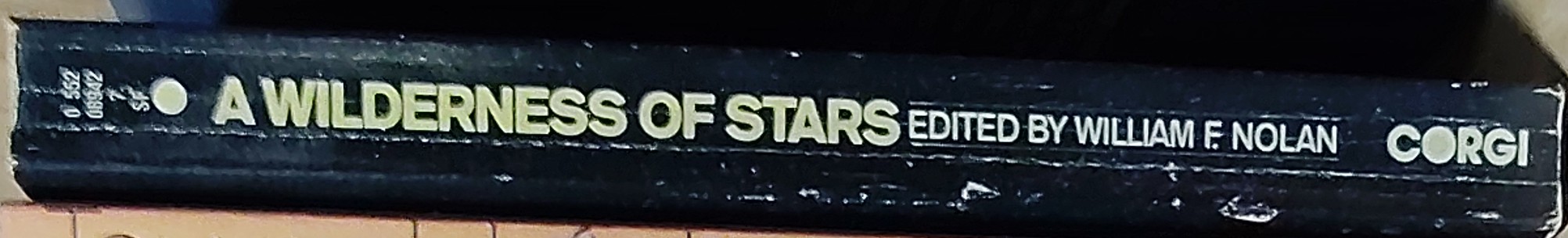 William F. Nolan (edits) A WILDERNESS OF STARS spine of book image