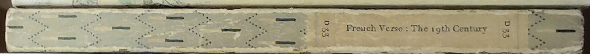 Anthony Hartley (introduces_and_edits) THE PENGUIN BOOK OF FRENCH VERSE (3): THE NINETEENTH CENTURY spine of book image