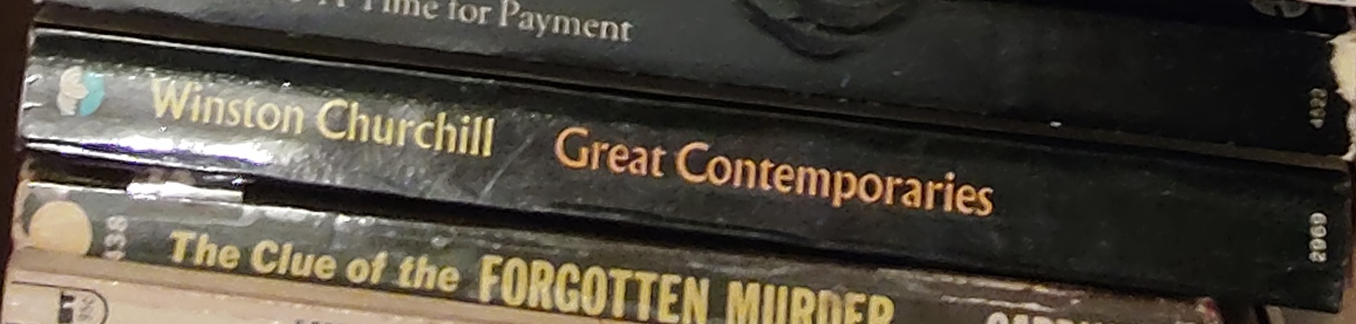 Winston Churchill  GREAT CONTEMPORARIES spine of book image