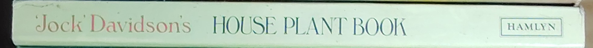 
HOUSE PLANT BOOK  spine of book image