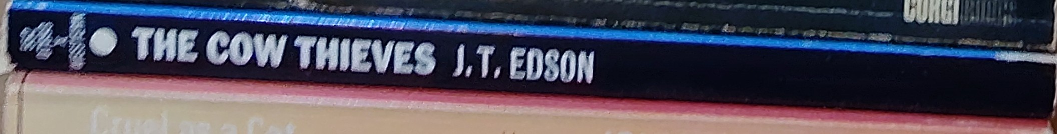J.T. Edson  THE COW THIEVES spine of book image