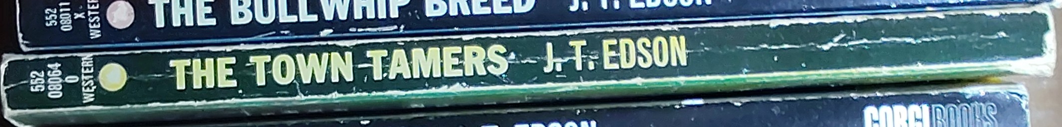 J.T. Edson  THE TOWN TAMERS spine of book image