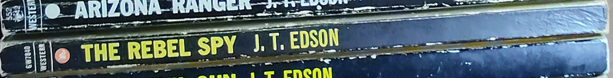 J.T. Edson  THE REBEL SPY spine of book image