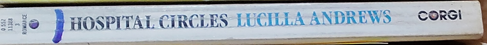 Lucilla Andrews  HOSPITAL CIRCLES spine of book image