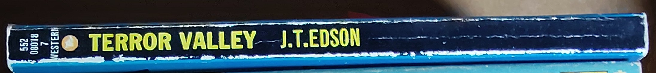 J.T. Edson  TERROR VALLEY spine of book image
