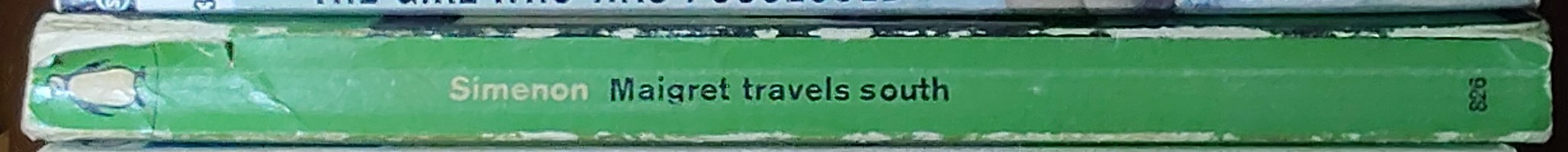 Georges Simenon  MAIGRET TRAVELS SOUTH spine of book image