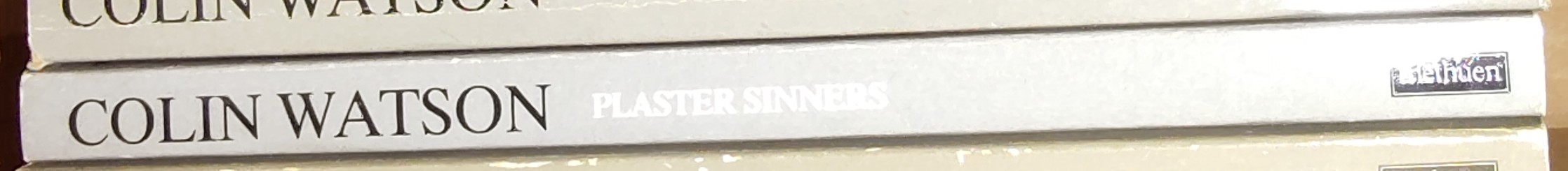 Colin Watson  PLASTER SINNERS spine of book image