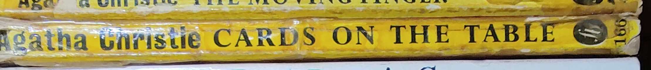 Agatha Christie  CARDS ON THE TABLE spine of book image