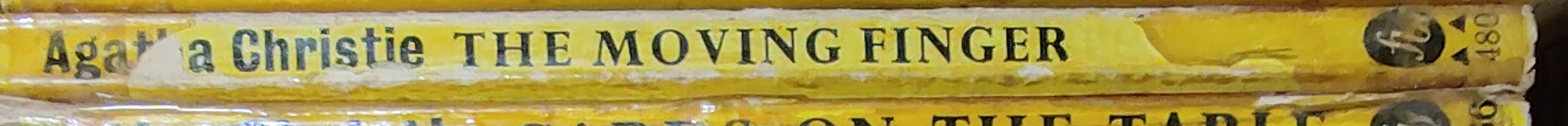 Agatha Christie  THE MOVING FINGER spine of book image