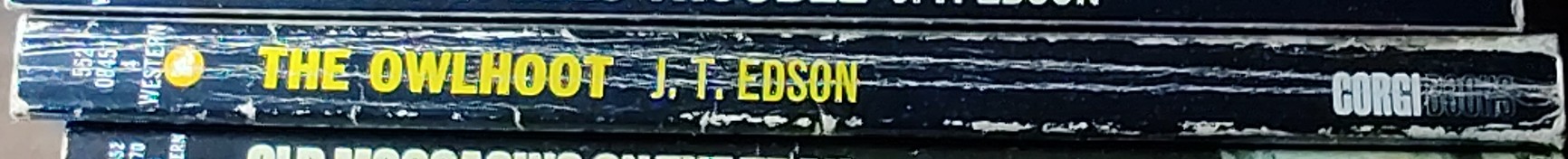 J.T. Edson  THE OWLHOOT spine of book image