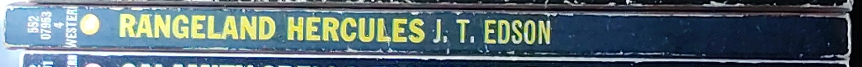 J.T. Edson  RANGELAND HERCULES spine of book image