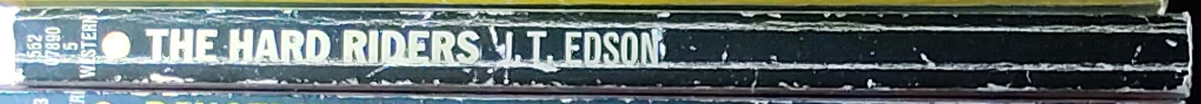J.T. Edson  THE HARD RIDERS spine of book image