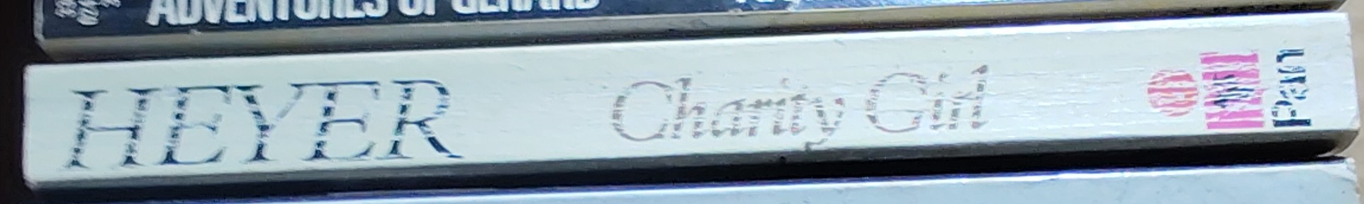 Georgette Heyer  CHARITY GIRL spine of book image