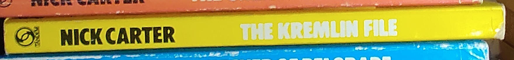 Nick Carter  THE KREMLIN FILE spine of book image