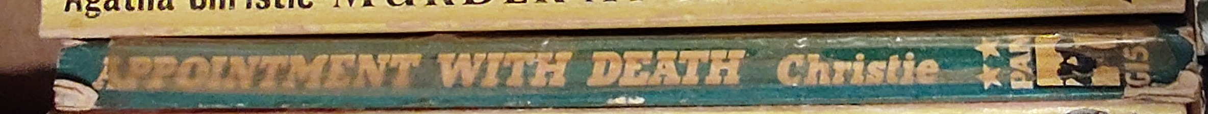 Agatha Christie  APPOINTMENT WITH DEATH spine of book image