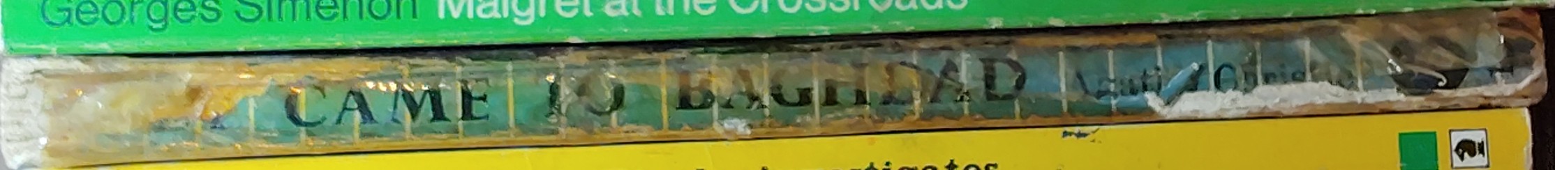 Agatha Christie  THEY CAME TO BAGHDAD spine of book image