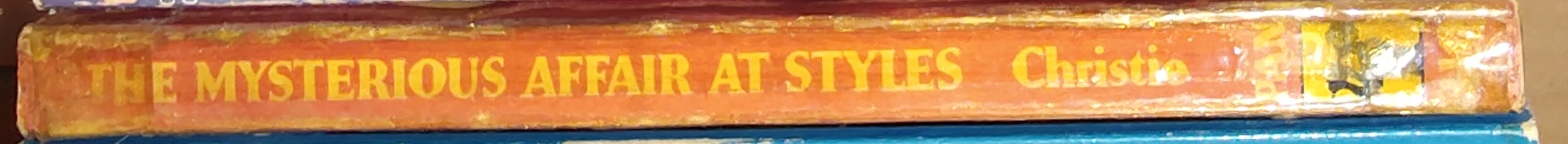 Agatha Christie  THE MYSTERIOUS AFFAIR AT STYLES spine of book image